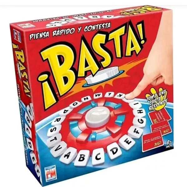 Basta Spanish Word Board Game Fast Paced Letter Vocabulary Game for Family Game Nights, Classroom Learning