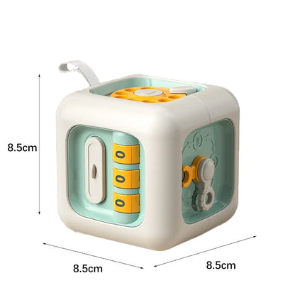 Multi-Purpose Montessori Baby Toys Early Learning Toys 6-In-1Cube Cognitive Toys Toddler Travel Toys Learning Educational Toys