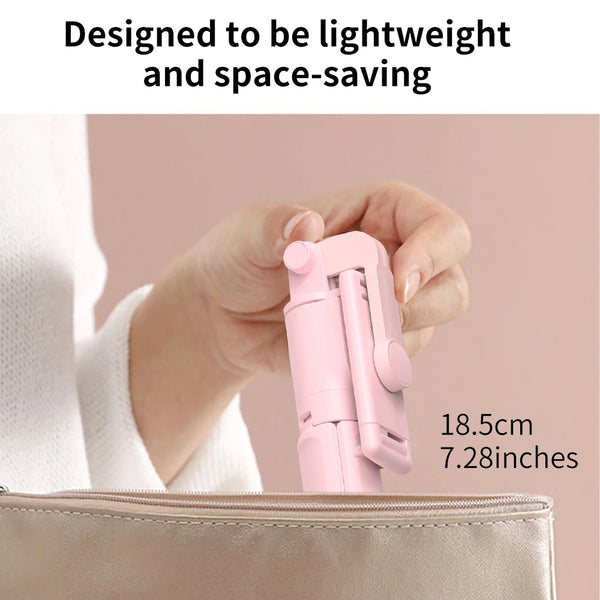 Selfie Stick Tripod Stand with Detachable Remote for iPhone Mobile Phone Tiktok Live Streaming