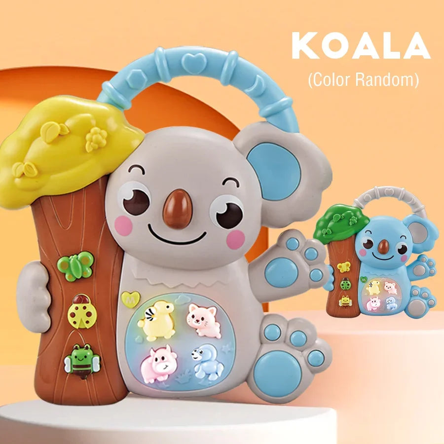 Multi-functional Baby Music Toy Electronic Cartoon Animal Music Keyboard with Lighting Parent-Child Interactive Sensory Toys