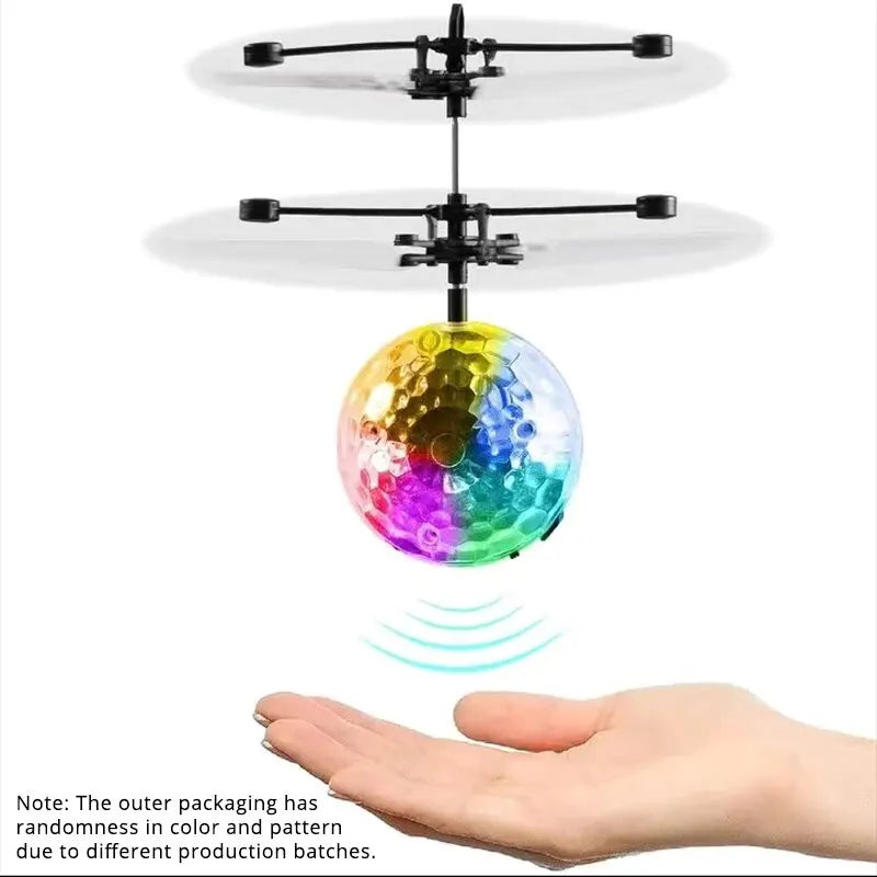 Colorful Sensing Flying Ball, New and Unique Toy, Led Light Hanging Crystal Ball, RC Gesture Control Flying Ball, Christmas Gift