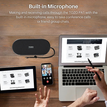 Refurbished TOZO PA1 Bluetooth Speaker 20W Stereo Sound IPX7 Waterproof Portable Wireless Speaker with EQ Mode APP Control
