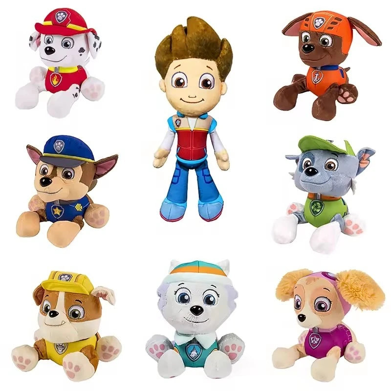 27CM Paw Patrol Dog Puppies Toy Plush Doll Puppy Patrol Toys Doll Chase Ryder Canina Action Anime Character Children's Toy Gift