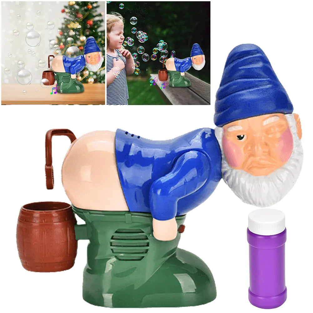 Santa Claus Santa Claus Bubble Blower Creative Colorful Bubbles Blower with Sound & Light Battery Operated Xmas Party Favors