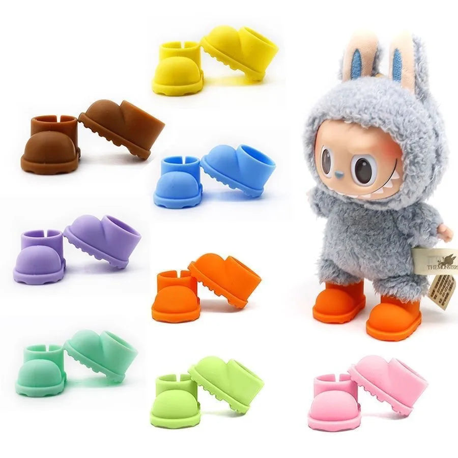 17cm Labubu Doll Shoes V1 V2 Labubu Dolls Boots Accessories Toys Casual Sports Rain Shoes Dolls DIY Doll Toy